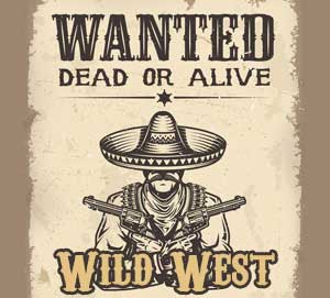 Wild West murder mystery game